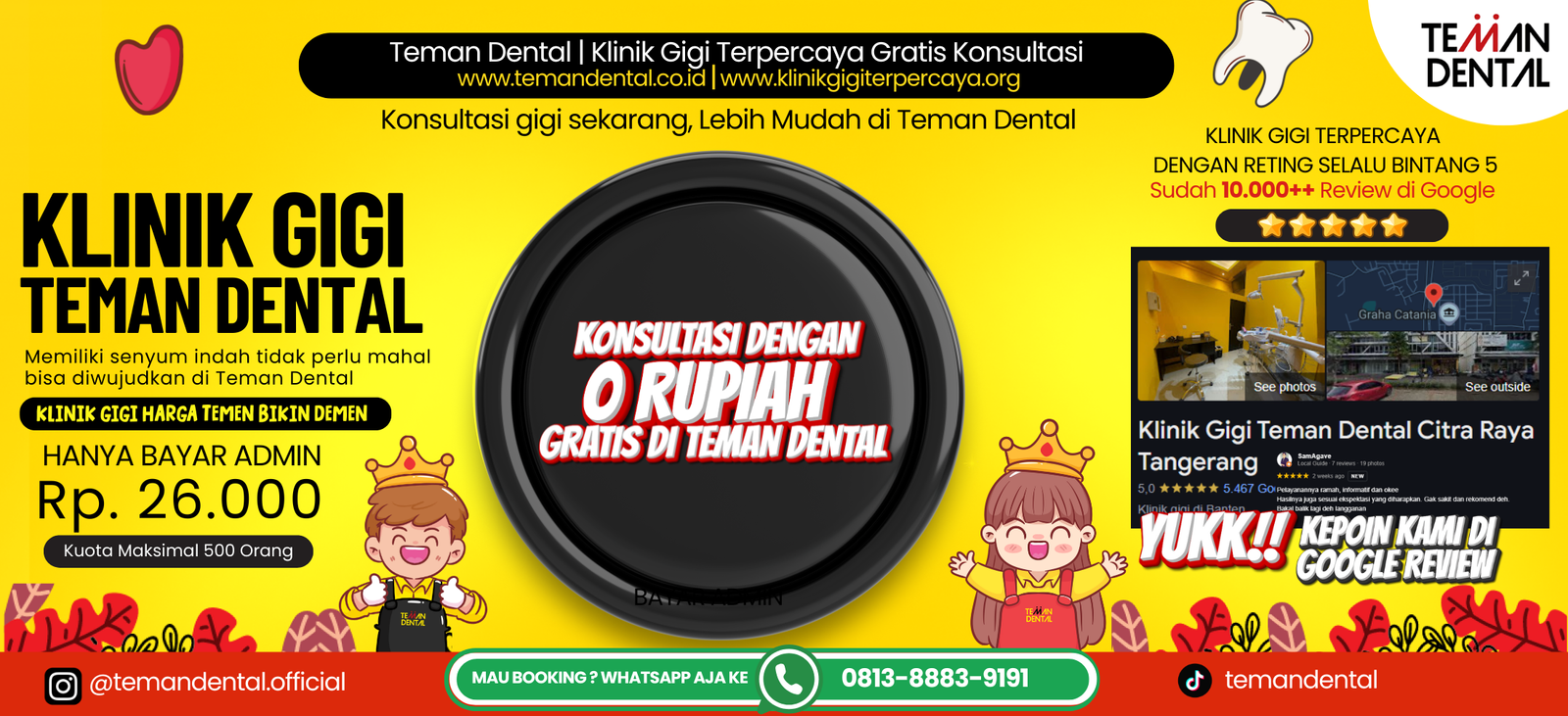 Teman Dental | Klinik Gigi Terpercaya Gratis Konsultasi